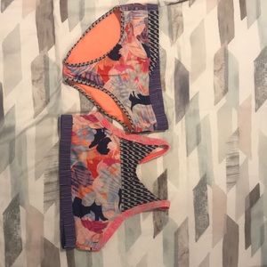 Athleta girl sunny floral bikini set